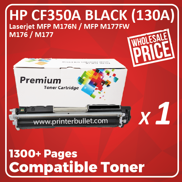 Compatible HP CF350A Black Toner Cartridge