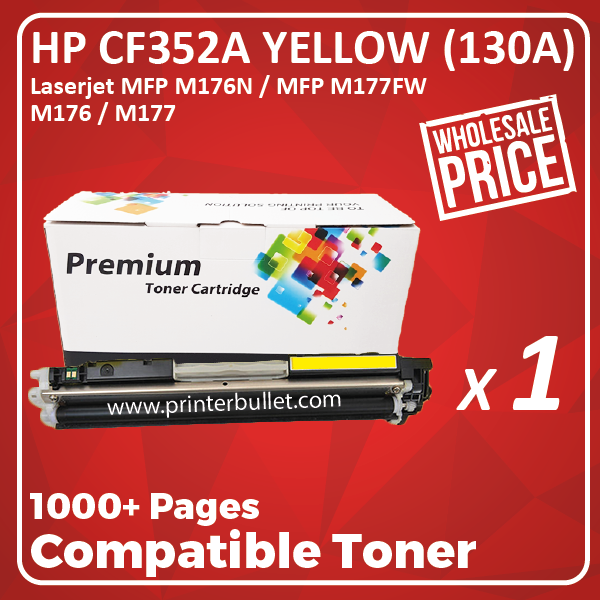Compatible HP CF352A Yellow Toner Cartridge