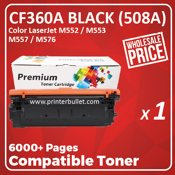 Compatible HP CF360A (508A) Black Toner Cartridge