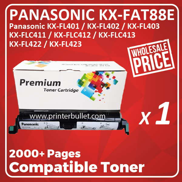 Compatible Panasonic KX-FA88E Black Toner Cartridge