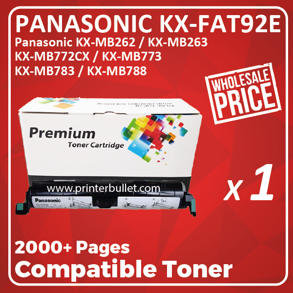 Compatible Panasonic KX-FAT92E Black Toner Cartridge