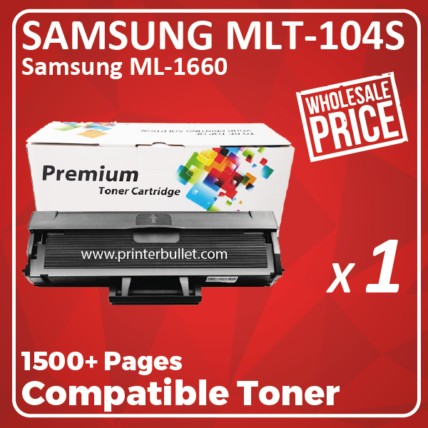 Compatible Samsung MLT-D104S Black Toner Cartridge
