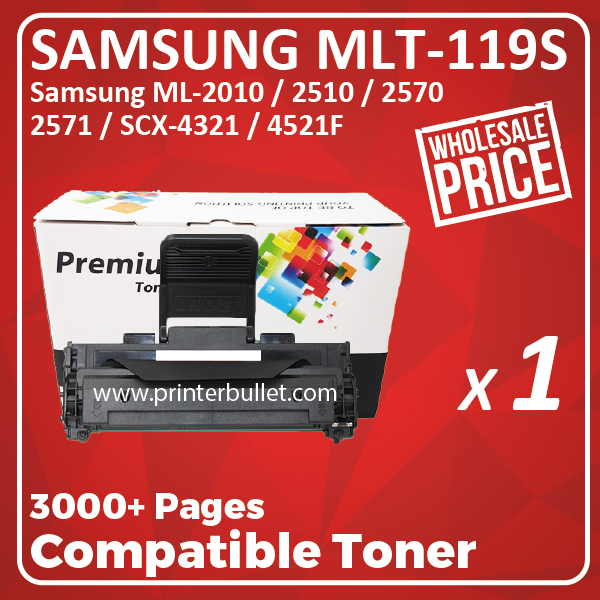 Compatible Samsung MLT-D119S Black Toner Cartridge