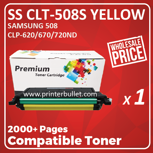 Compatible Samsung CLT-508S Yellow Toner Cartridge