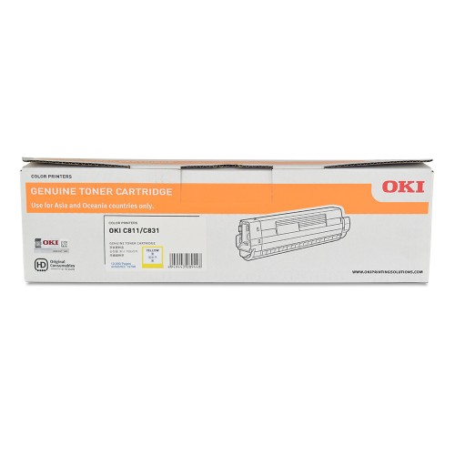 OKI C831 Yellow Toner - 44844527