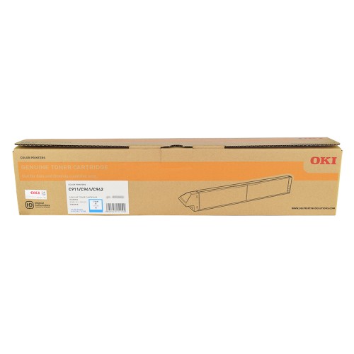 OKI C911/931 24K Cyan Toner Cartridge - 45536431