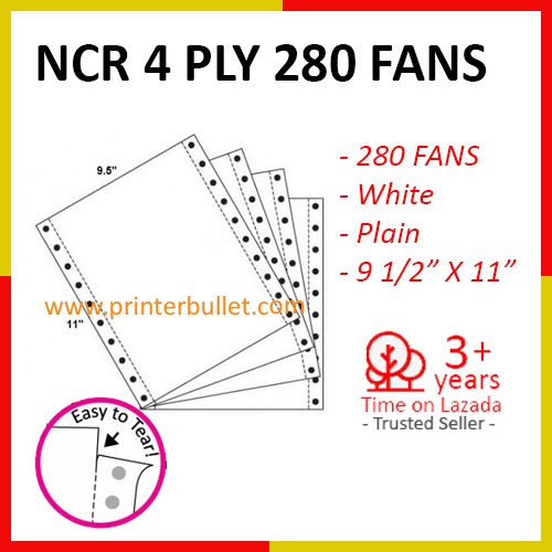 4 Ply NCR 280 Fans Computer Form