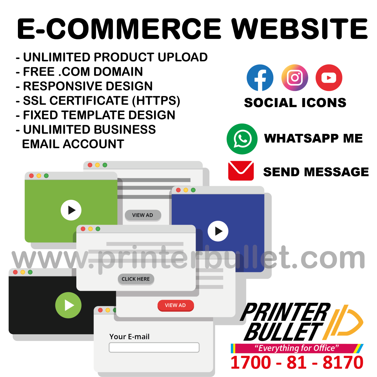E-COMMERCE WEBSITE PACKAGE