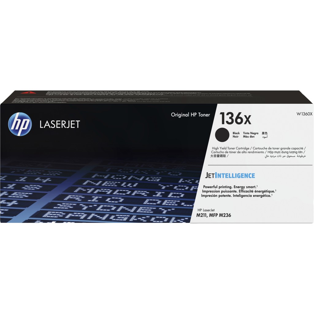 HP 136X Black Original LaserJet Toner Cartridge (W1360X)