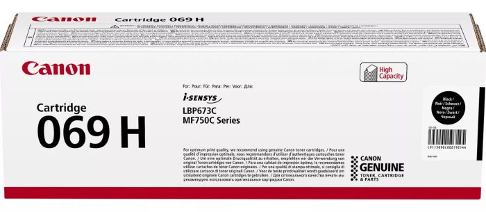 Canon Cartridge 069H Black Toner 7.6k (C CATR 069H BK)