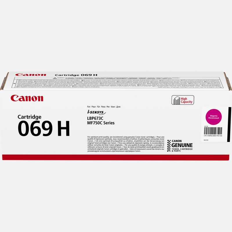 Canon Cartridge 069H Magenta Toner 5.5k (C CATR 069H M)