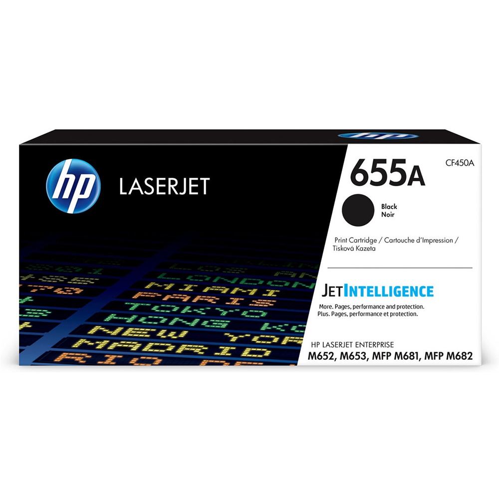 HP 655A Black Toner Cartridge - 12.5k (HP CF450A)