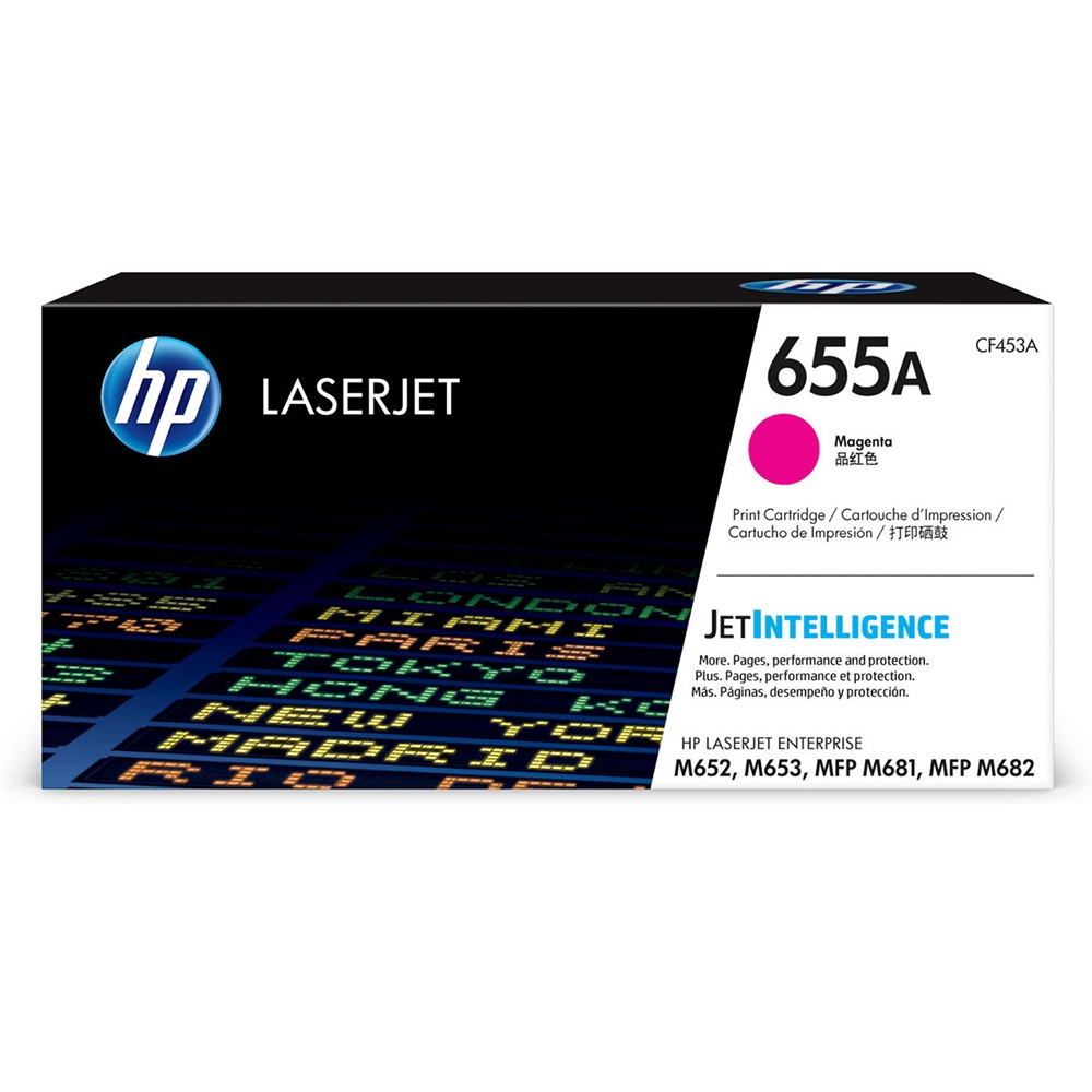 HP 655A Magenta Toner Cartridge - 10.5k (HP CF453A)