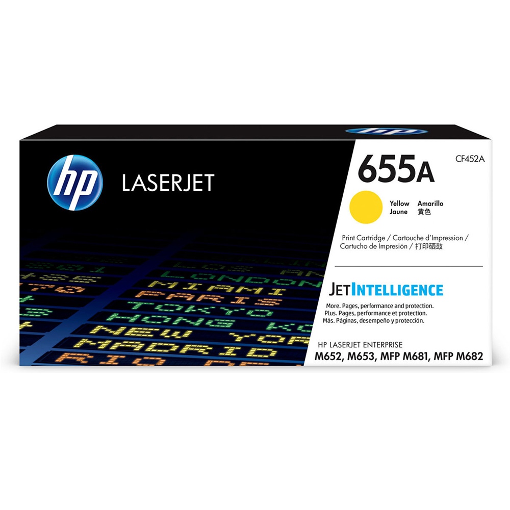 HP 655A Yellow Toner Cartridge - 10.5k (HP CF452A)