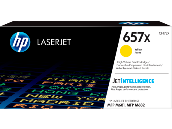 HP 657X High Yield Yellow Original LaserJet Toner Cartridge - 23K (HP CF472X)