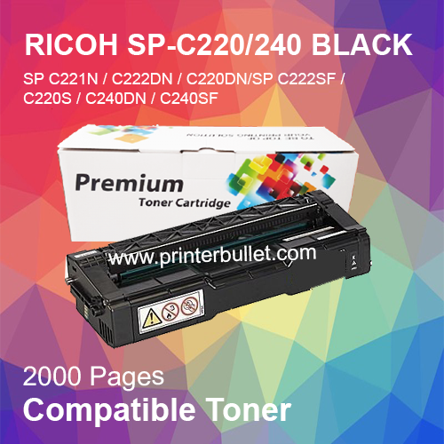 Compatible RICOH SP-C220/240 Black Toner Cartridge