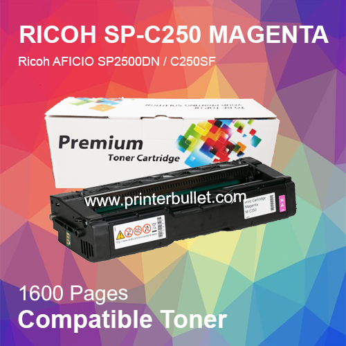 Compatible RICOH SP-C250 Magenta Toner Cartridge