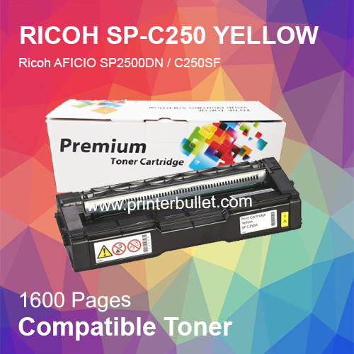 Compatible RICOH SP-C250 Yellow Toner Cartridge