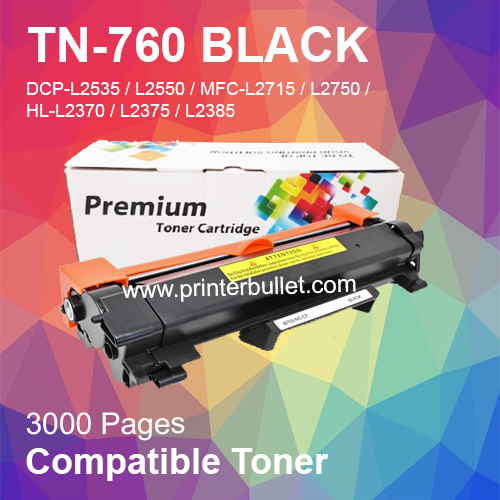 Compatible Brother TN-760 Black Toner Cartridge