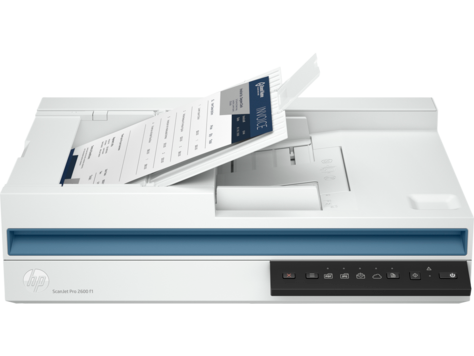 HP Scanjet Pro 2600 f1 Scanner (20G05A, 1200 dpi, up to 25 ppm/50 ipm, Network Ready)