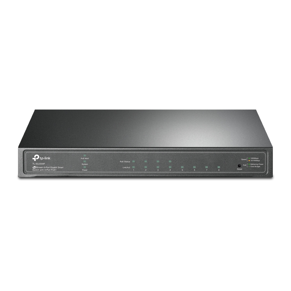 Omada TL-SG2008P JetStream 8-Port Gigabit Smart Switch with 4-Port PoE+