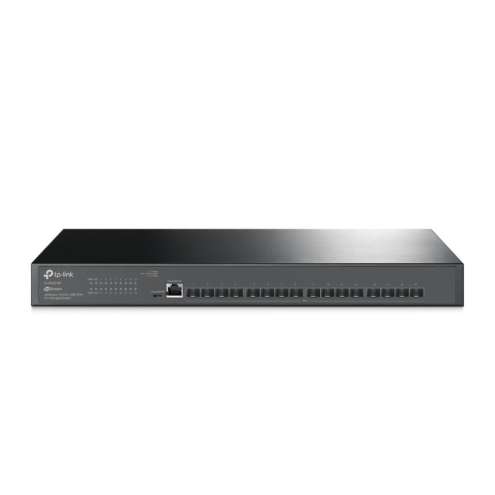 Omada TL-SX3016F JetStream 16-Port 10GE SFP+ L2+ Managed Switch