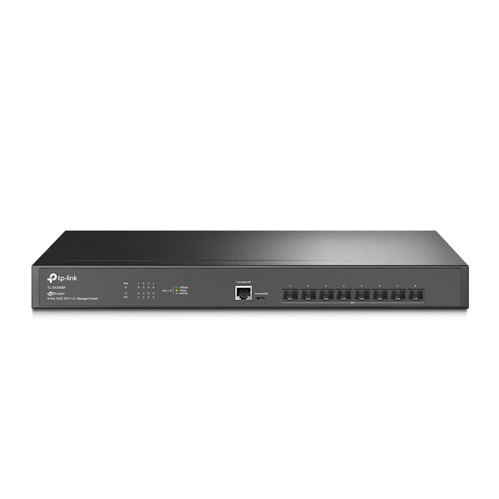 Omada TL-SX3008F JetStream 8-Port 10GE SFP+ L2+ Managed Switch