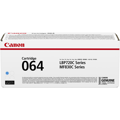 Canon Cartridge 064 Original Cyan Toner Cartridge for model LBP722Cdw / MF832Cdw (5000 pages)