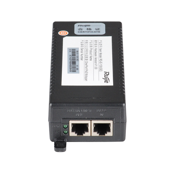 RUIJIE RJ-RG-E-130(GE) 1 PORT POE+ ADAPTER (POE+/ 802.3AT)