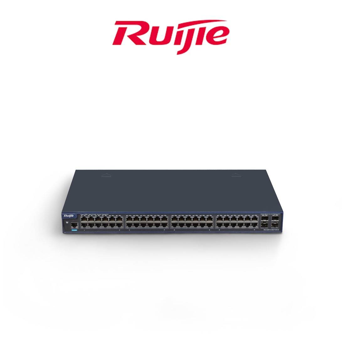RUIJIE RG-S2910-48GT4XS-E ENT MANAGED SWITCH, 48 GE PORT, 4 SFP+ (NON COMBO)