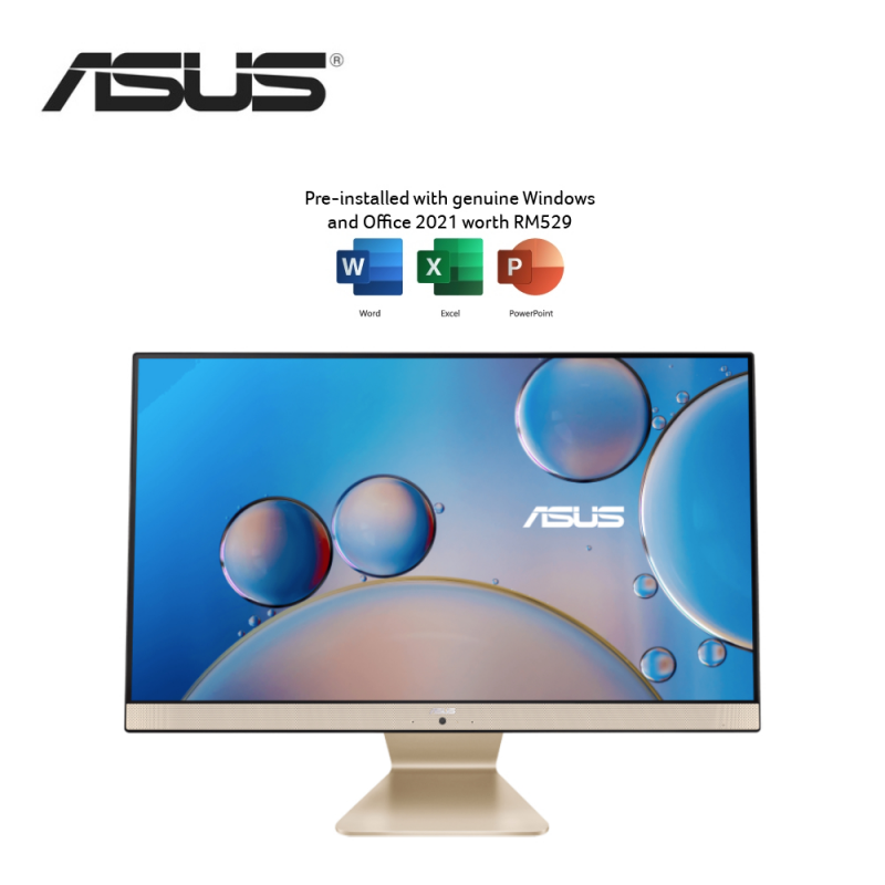 Asus M3400WY-BA002WS 23.8" FHD All-In-One Desktop PC Black ( Ryzen 7 5825U, 8GB, 512GB SSD, ATI, W11, HS )