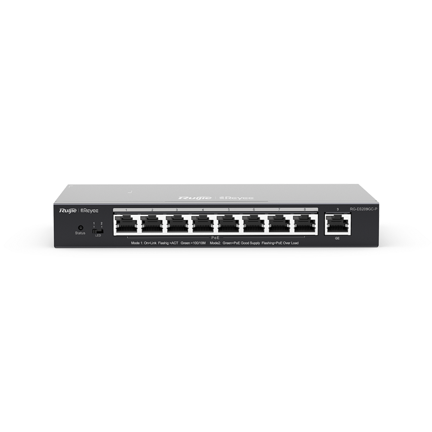 RUIJIE REYEE RG-ES209GC-P 9-Port Gigabit Smart Cloud Mananged PoE Switch