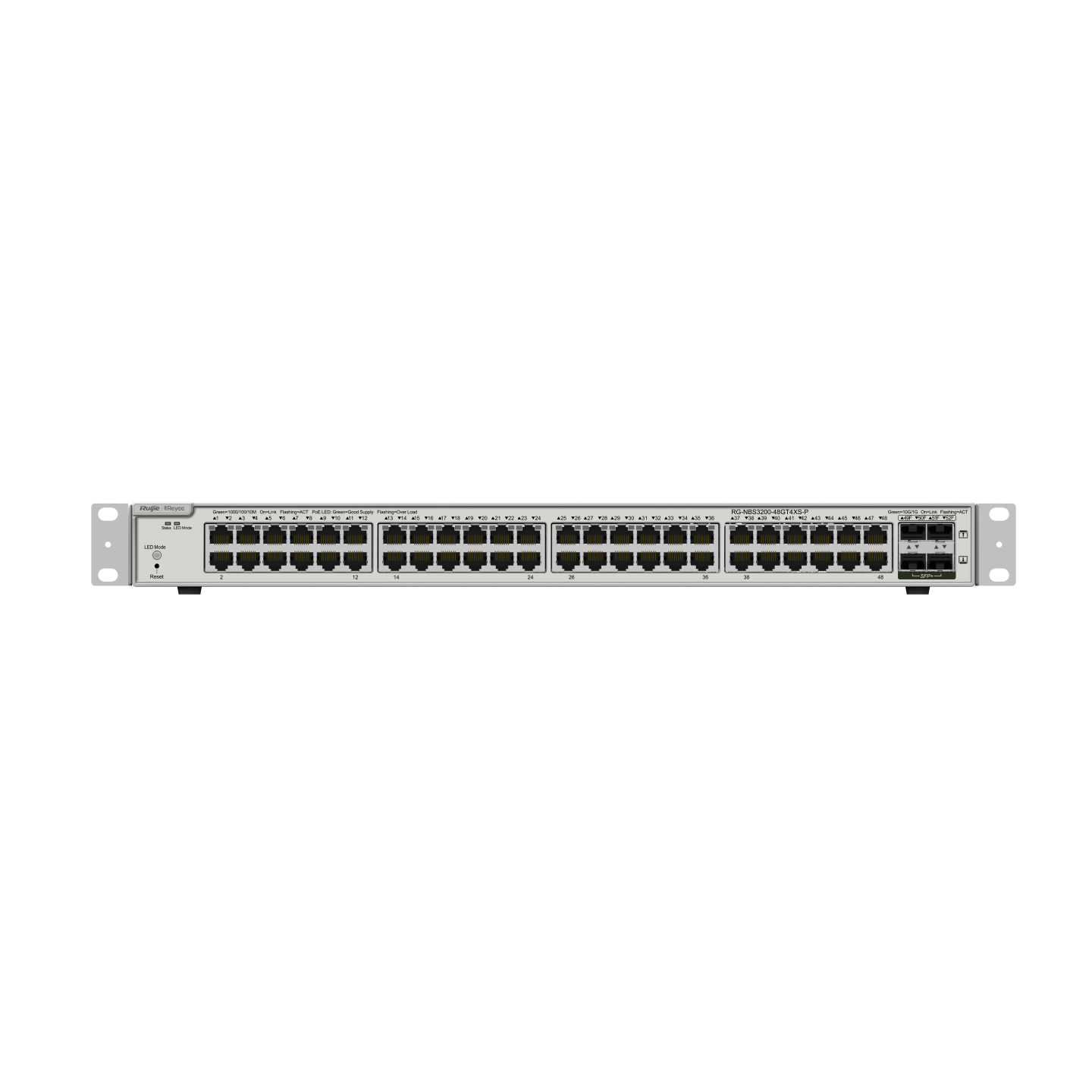 Ruijie Reyee RG-NBS3200-48GT4XS-P 48-Port Gigabit Layer 2 Cloud Managed PoE Switch, 4 * 10G Uplink