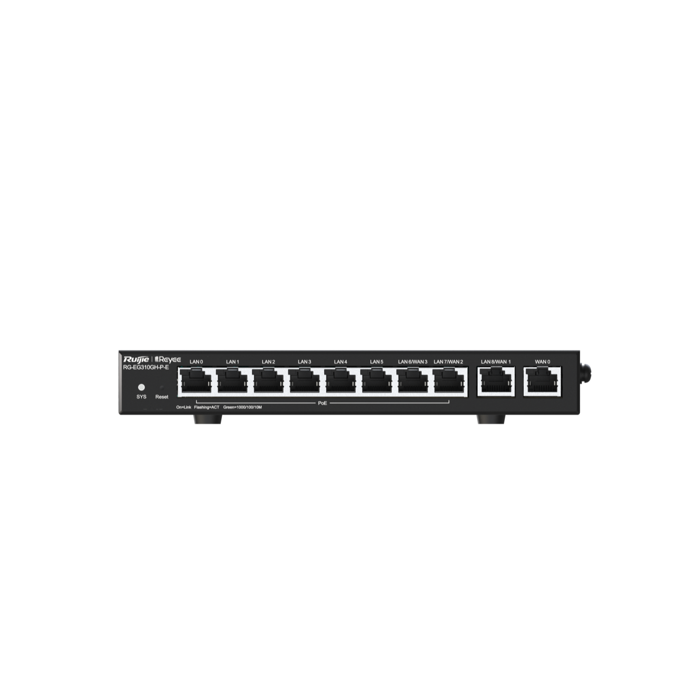Ruijie Reyee RG-EG310GH-P-E,10-Port High Performance Cloud Managed PoE Office Router