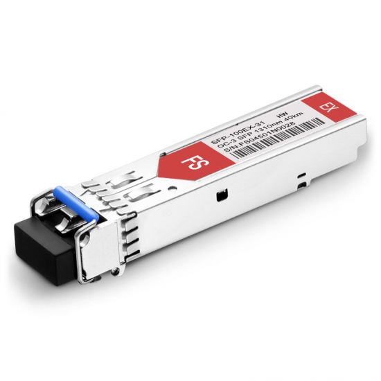 Ruijie MINI-GBIC-LH40-SM1310 Compatible 1000Base LH40 SFP 1310nm 40km LC SMF DDM Transceiver Module