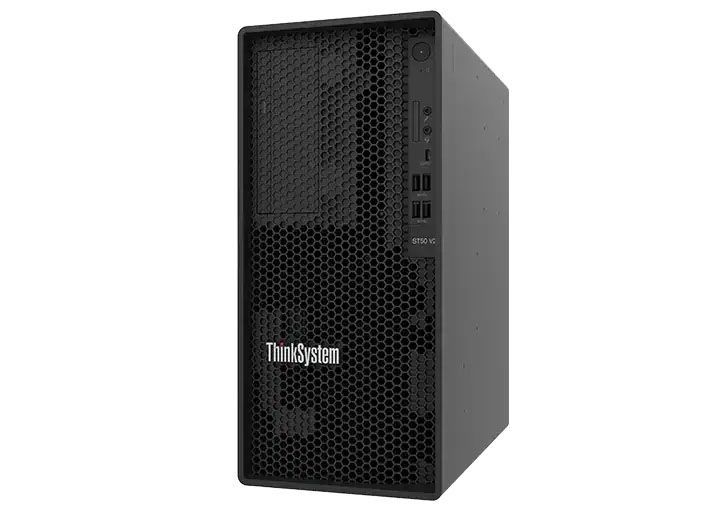 Lenovo ThinkSystem ST50 V2 Tower Server (E-2324G, 8GB, On Board SATA Software RAID mode for ST50) (7D8JA00WAP)