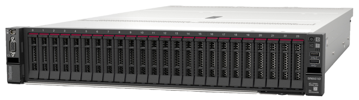 Lenovo ThinkSystem SR650 V2 Rack-Mount Server (4309Y, 16GB, RAID 530-8i PCIe 12Gb Adapter) (7Z73S08K00)