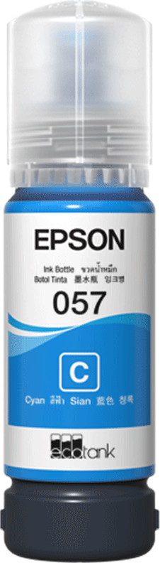 Epson 057 Cyan Original Ink Refill Bottle 70ml For L8050/L18050 (C13T09D200)