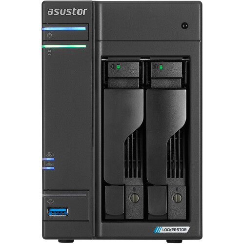 ASUSTOR AS6702T NAS SERVER (2-BAY, 8GB EMMC, QUAD-CORE 2.0GHZ, TOWER)