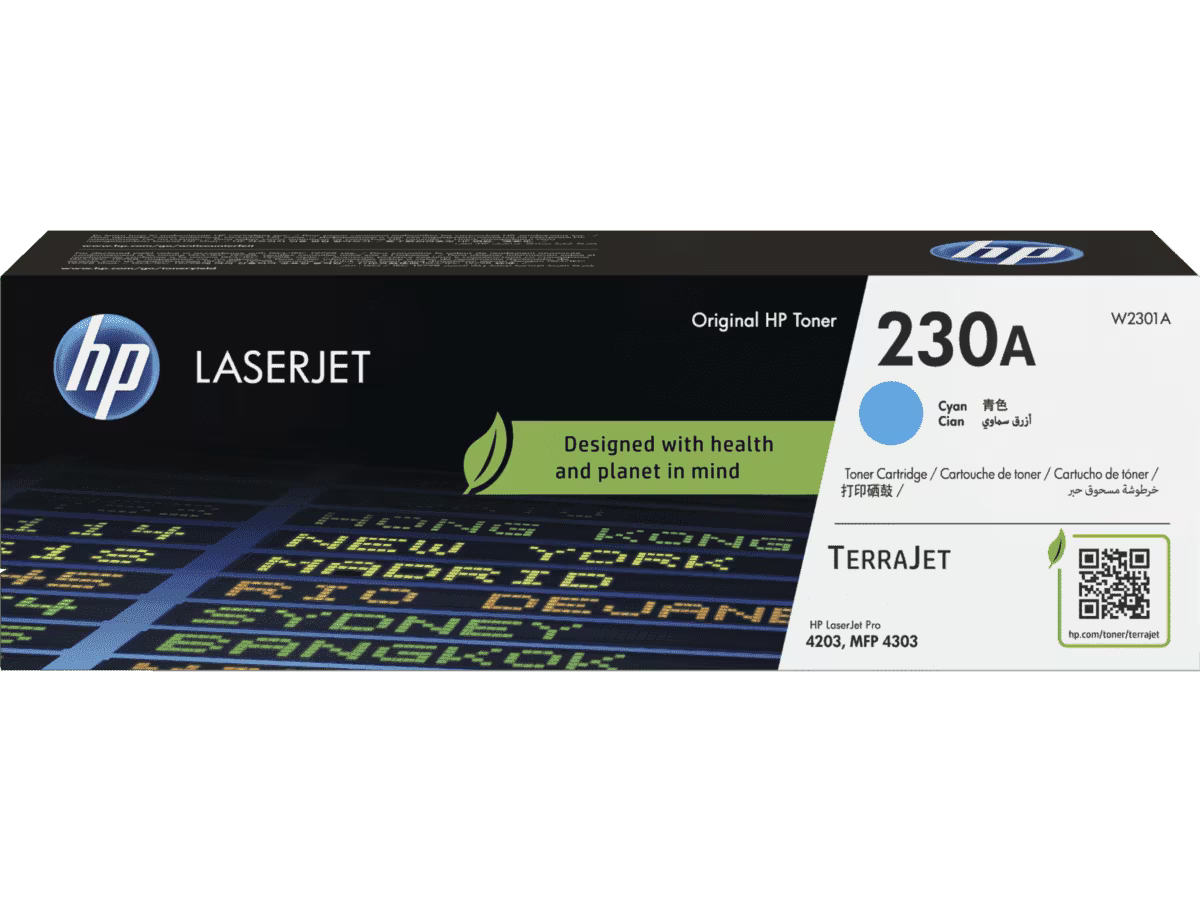 HP 230A Original Cyan Toner Cartridge 1,800pages (W2301A)