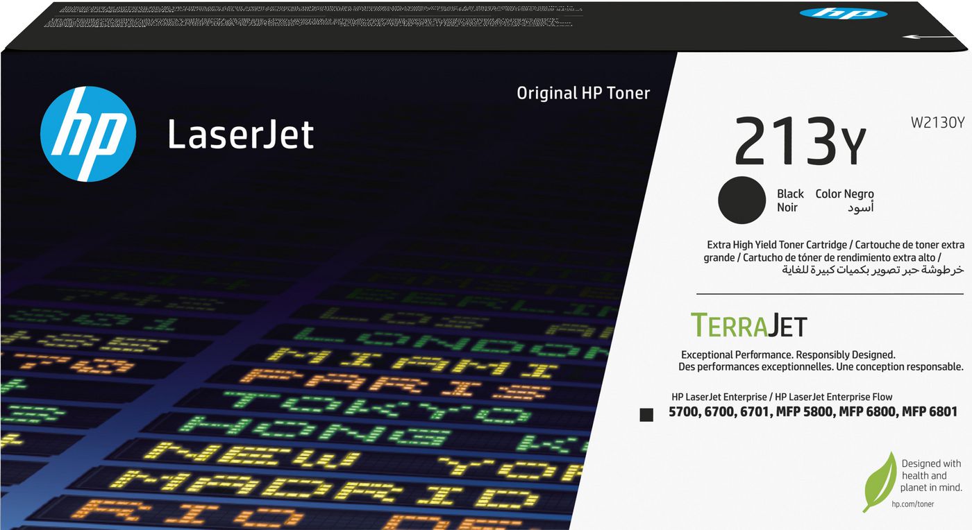 HP 213Y Black Toner Cartridge 18k (W2130Y)