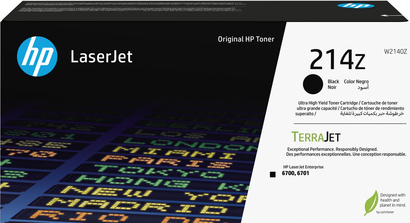 HP 214Z Ultra High Yield Black Toner Cartridge (W2140Z)