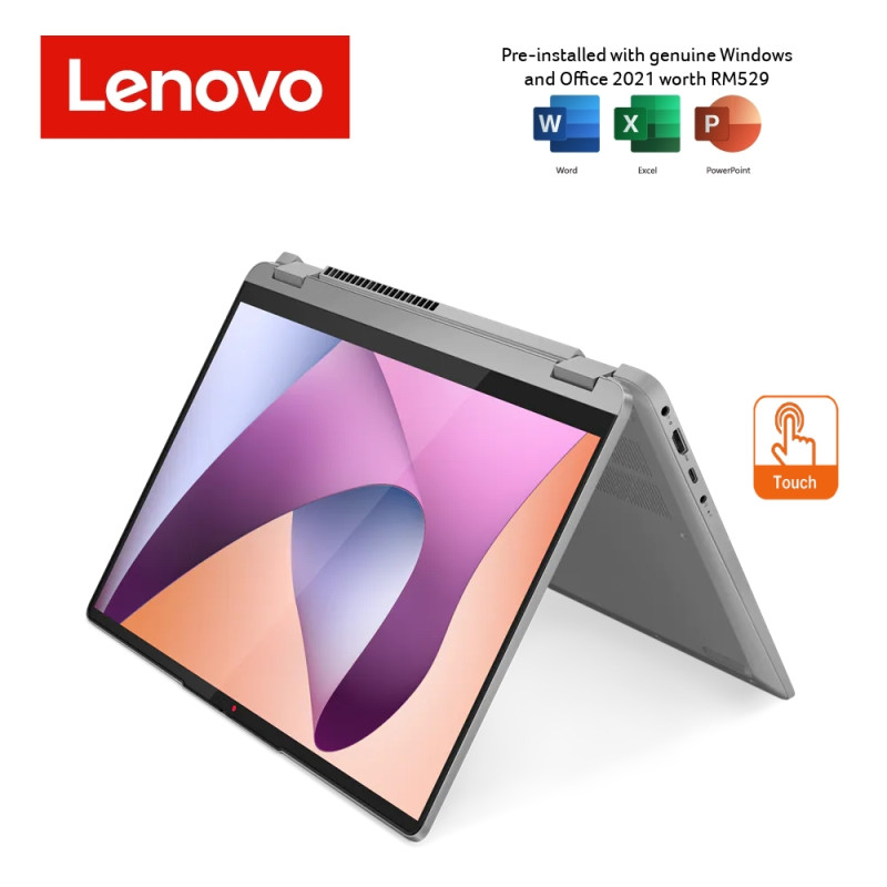 Lenovo IdeaPad Flex 5 14ABR8 82XX009TMJ 14'' WUXGA Touch 2-in-1 Laptop ( Ryzen 5 7530U, 16GB, 512GB SSD, ATI, W11, HS )