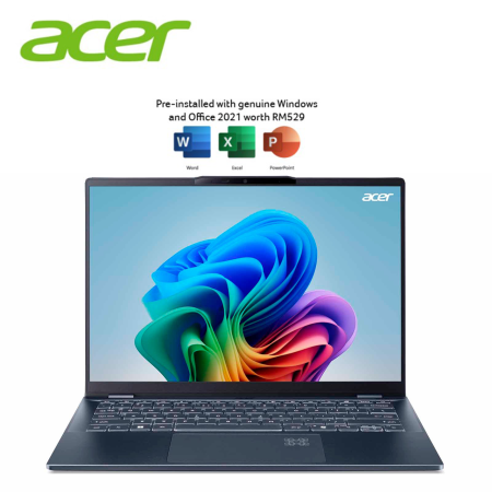 Acer Swift 14 AI SF14-51-50EF 14" WUXGA OLED Laptop ( CU5-226V, 16GB, 512GB SSD, Intel Arc, W11, HS+M365 )