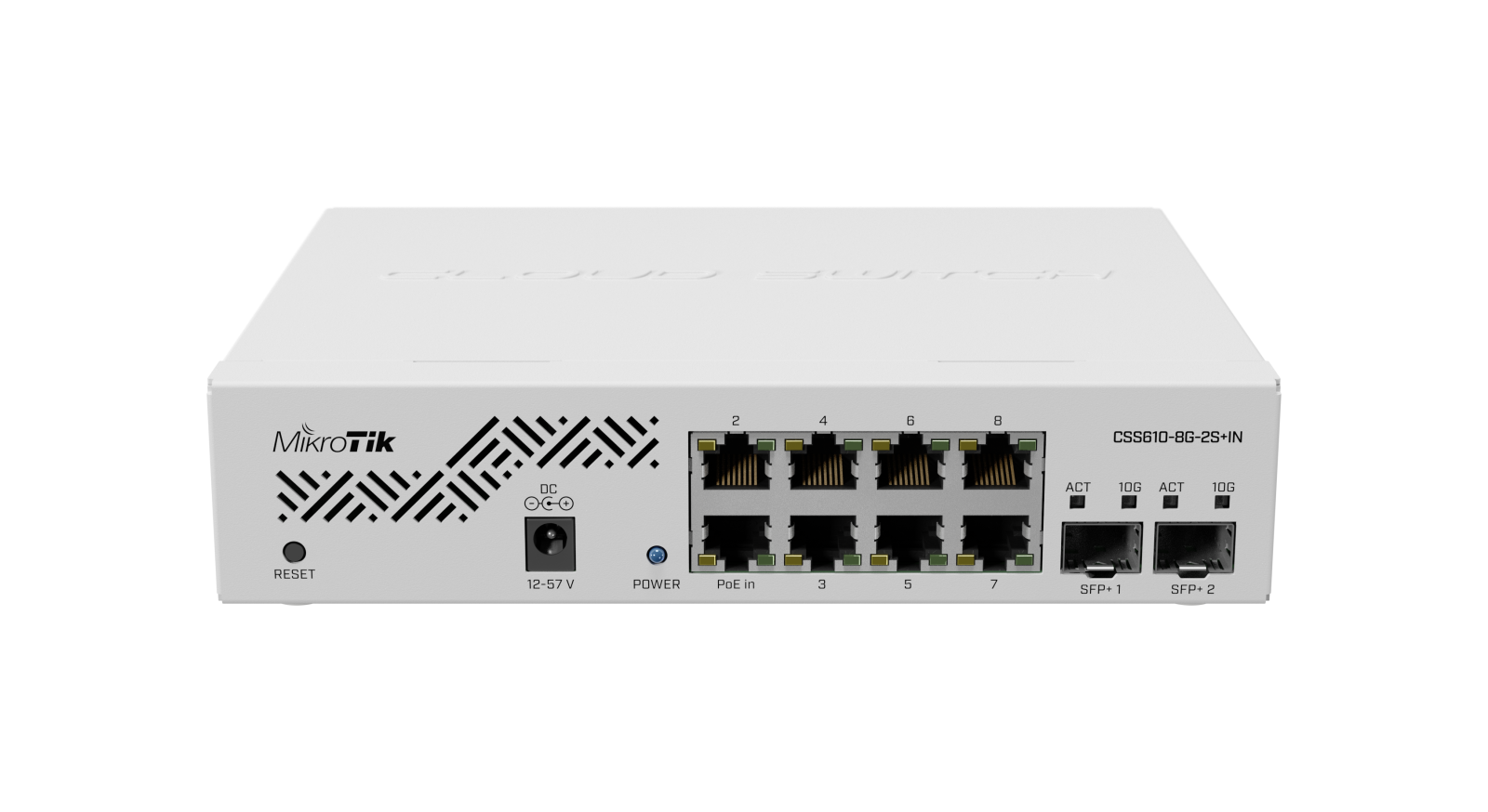 MikroTik CSS610-8G-2S+IN | Switch | 8x 1000Mb/s, 2x SFP+, VLAN