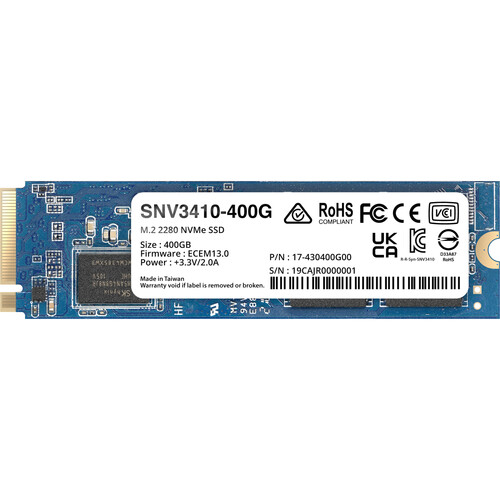 Synology 400GB SNV3410 NVMe M.2 2280 SSD