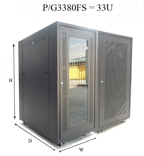 33U GrowV 19" Floor Stand Server Rack 600mm(W) x 800mm(D) x 1600mm(H)