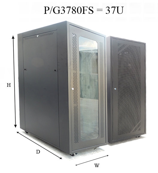 37U GrowV 19" Floor Stand Server Rack 600mm(W) x 800mm(D) x 1780mm(H)