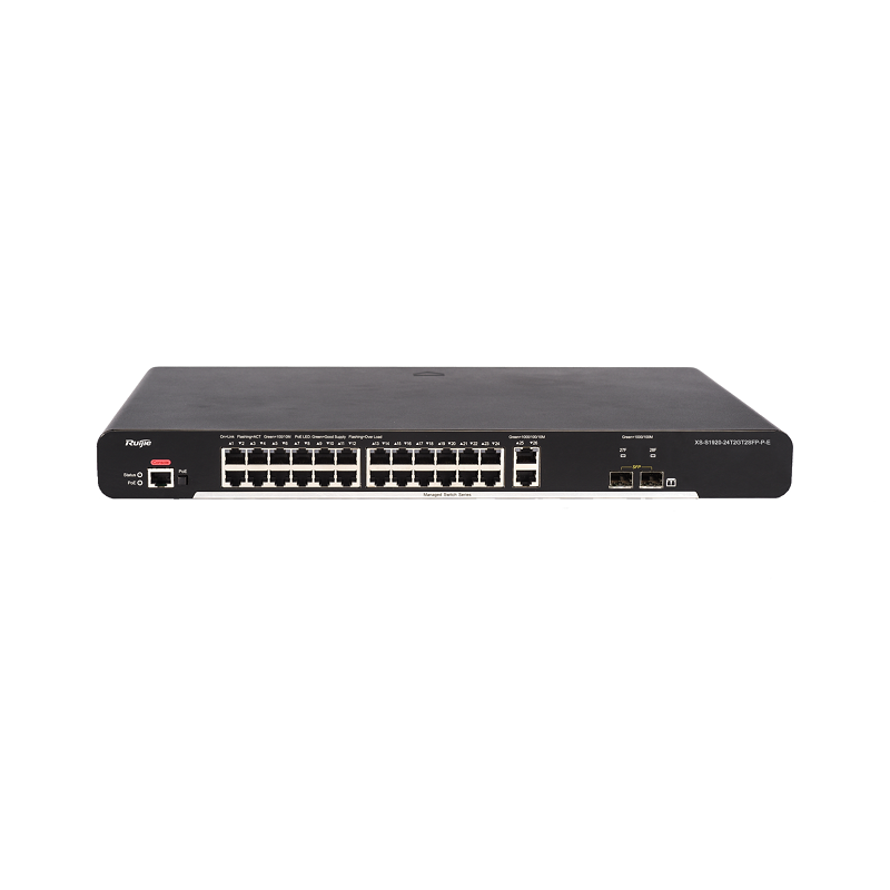 RUIJIE XS-S1920-26GT2SFP-P-E CLOUD MANAGED SWITCH, 26 GE PORT, 2 GE SFP (NON COMBO) , 24 POE PORT