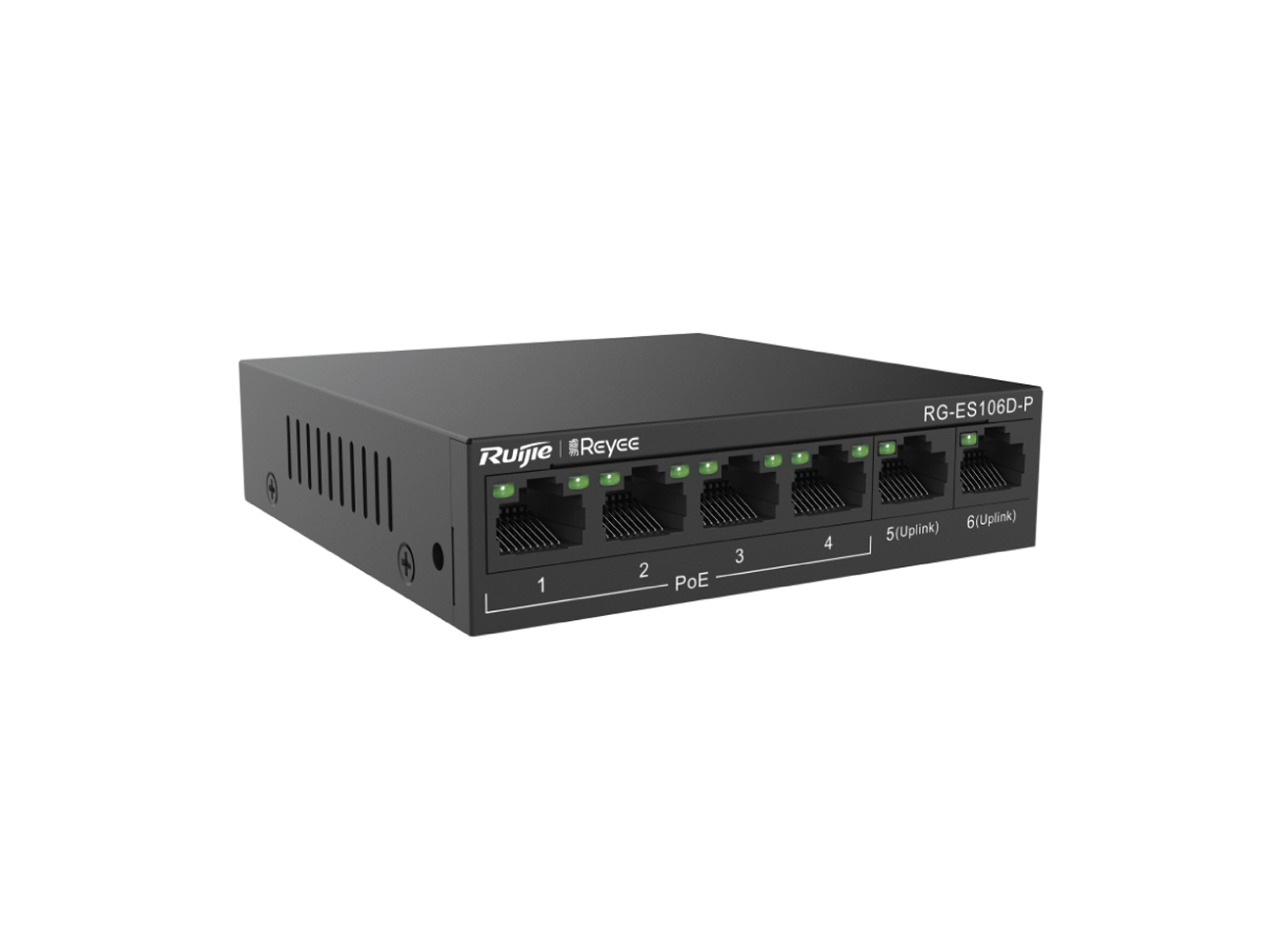 Ruijie Reyee 4-Port 10/100Mbps + 2 Uplink port 10/100Mbps Unmanaged Switch